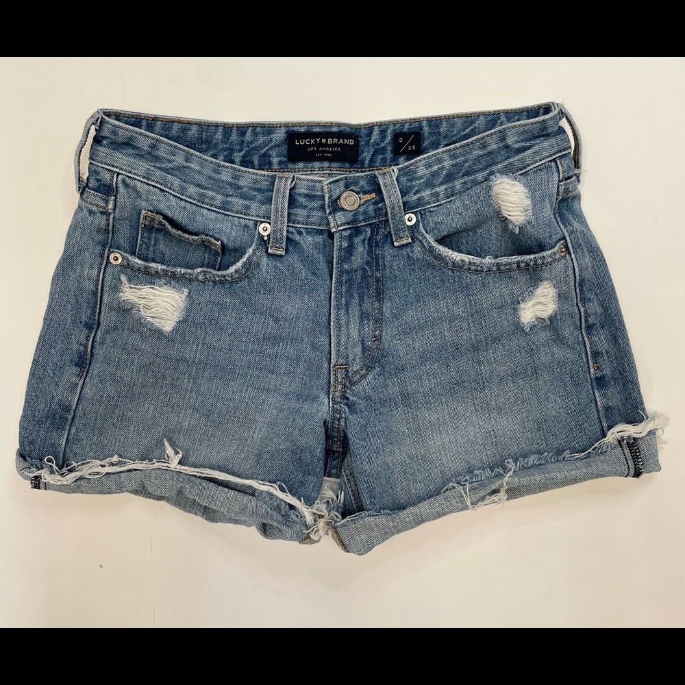 Lucky brand boyfriend denim shorts